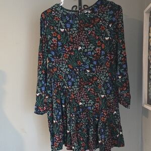 Mushroom Floral Dress 14/16